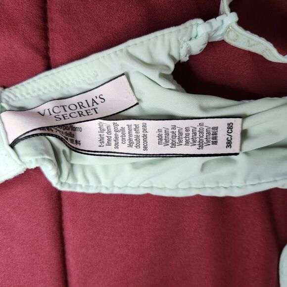 Victoria’s Secret Bras Lot 2 Women 38C Aqua Teal & Blush Pink Convertible Straps - Picture 13 of 15